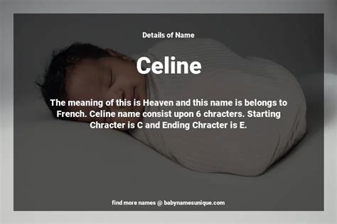 baby name celine|celine latin name.